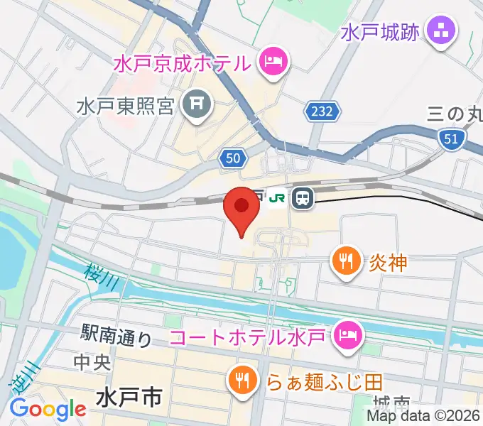 ユナイテッド・シネマ水戸の地図