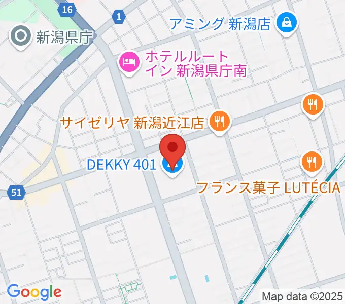 ユナイテッド・シネマ新潟の地図