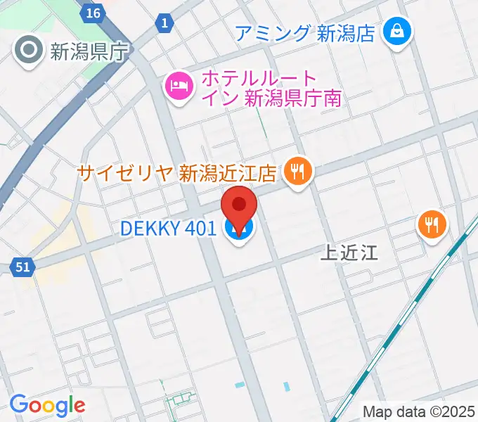 ユナイテッド・シネマ新潟の地図