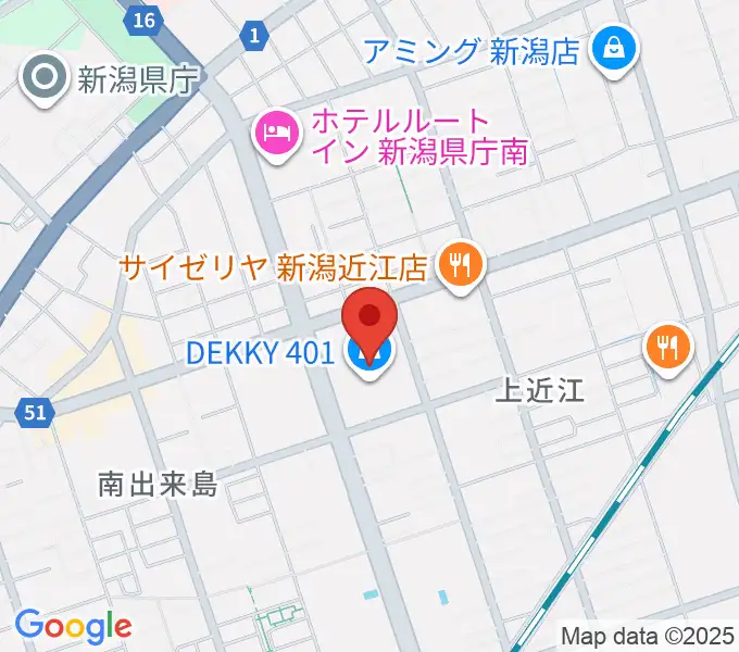 ユナイテッド・シネマ新潟の地図
