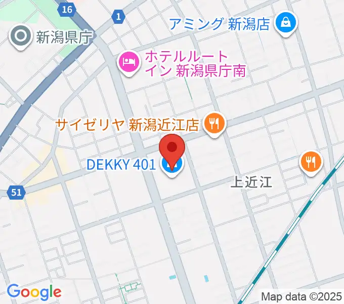 ユナイテッド・シネマ新潟の地図