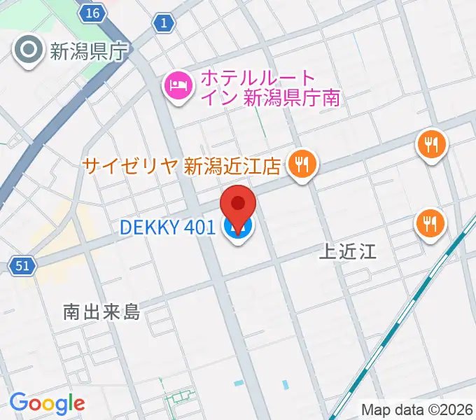 ユナイテッド・シネマ新潟の地図