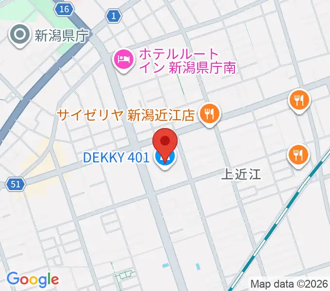 ユナイテッド・シネマ新潟の地図