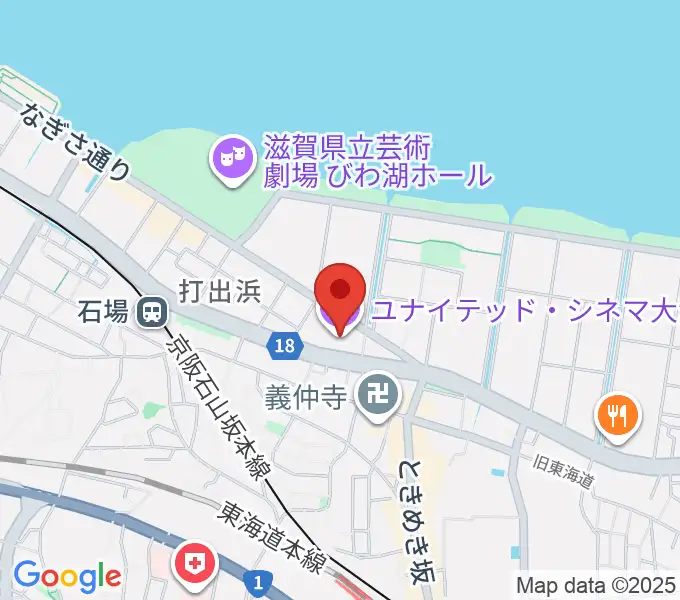 ユナイテッド・シネマ大津の地図