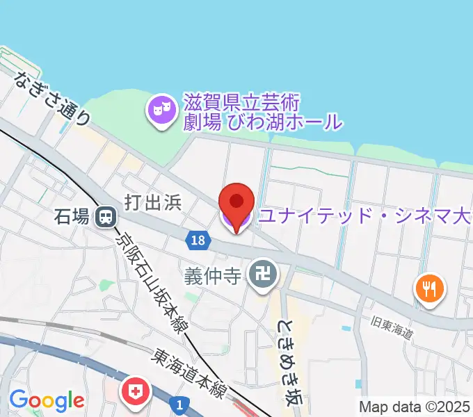 ユナイテッド・シネマ大津の地図