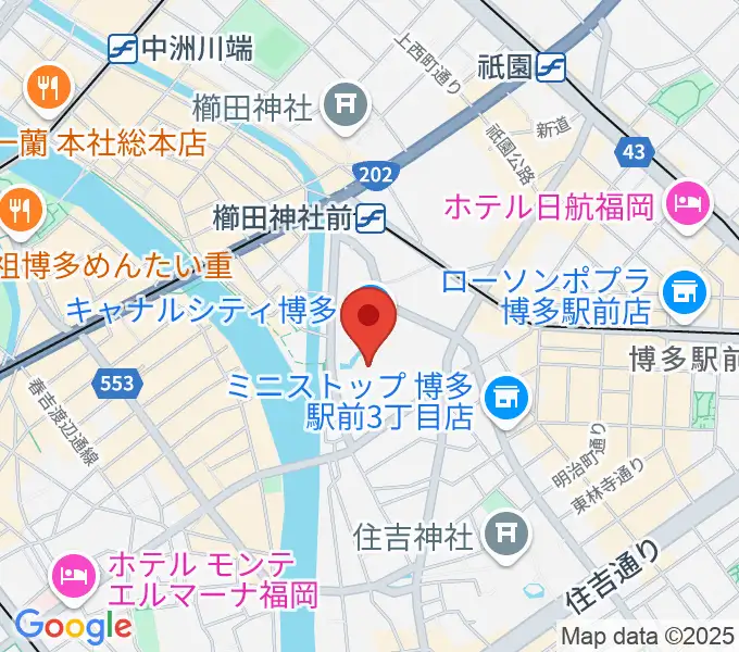 ユナイテッド・シネマ キャナルシティ13の地図