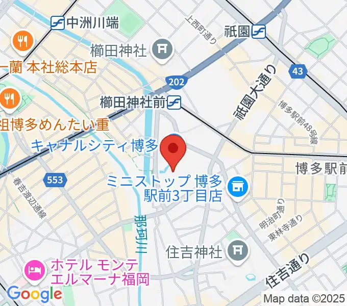 ユナイテッド・シネマ キャナルシティ13の地図