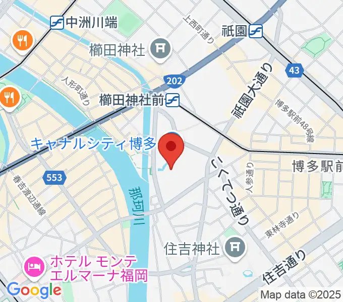 ユナイテッド・シネマ キャナルシティ13の地図