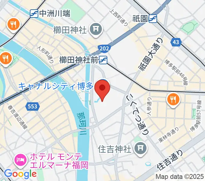 ユナイテッド・シネマ キャナルシティ13の地図