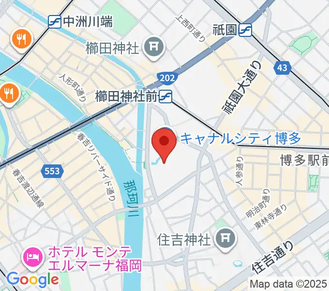 ユナイテッド・シネマ キャナルシティ13の地図