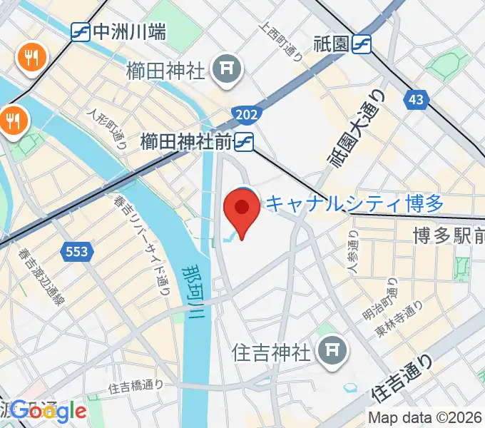 ユナイテッド・シネマ キャナルシティ13の地図