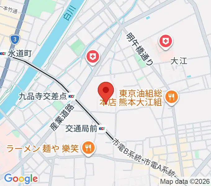 ユナイテッド・シネマ熊本の地図