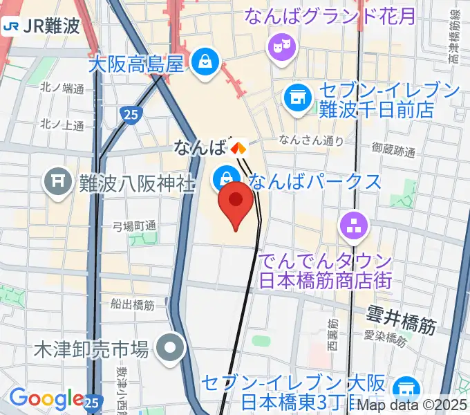 なんばパークスシネマの地図
