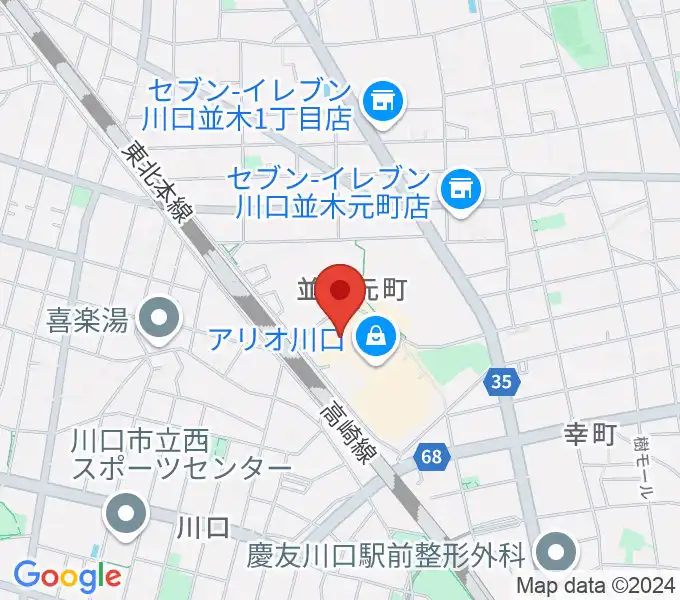 MOVIX川口の地図