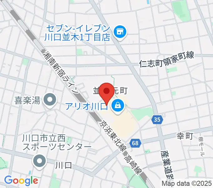 MOVIX川口の地図