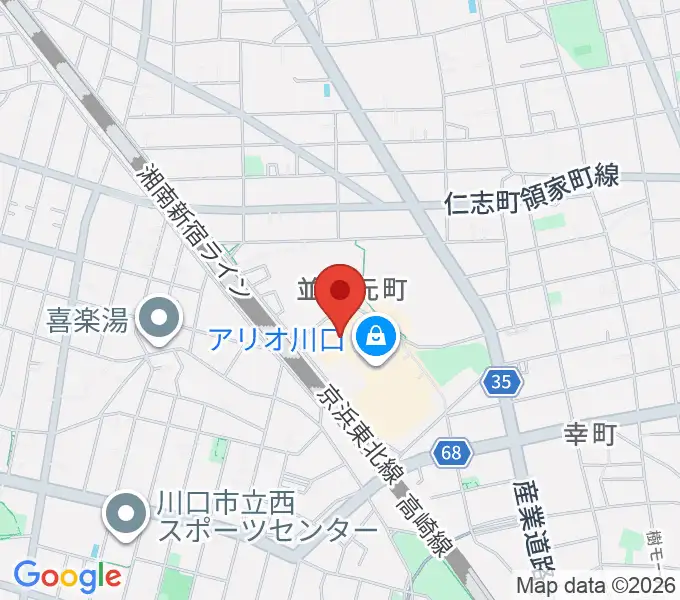 MOVIX川口の地図