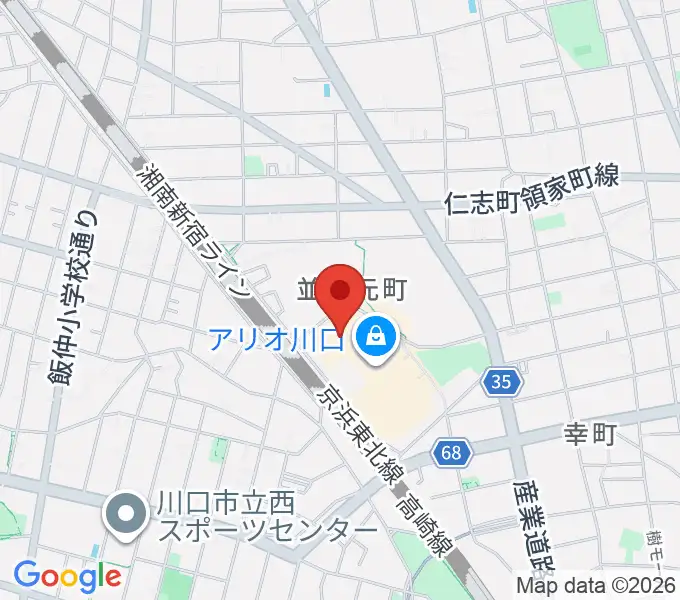 MOVIX川口の地図