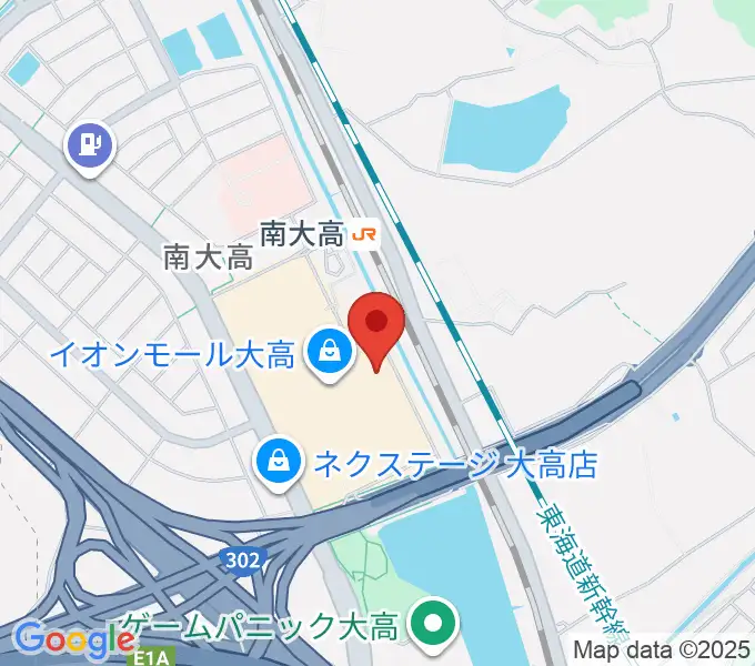 イオンシネマ大高の地図