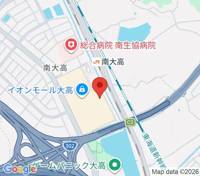 イオンシネマ大高の地図