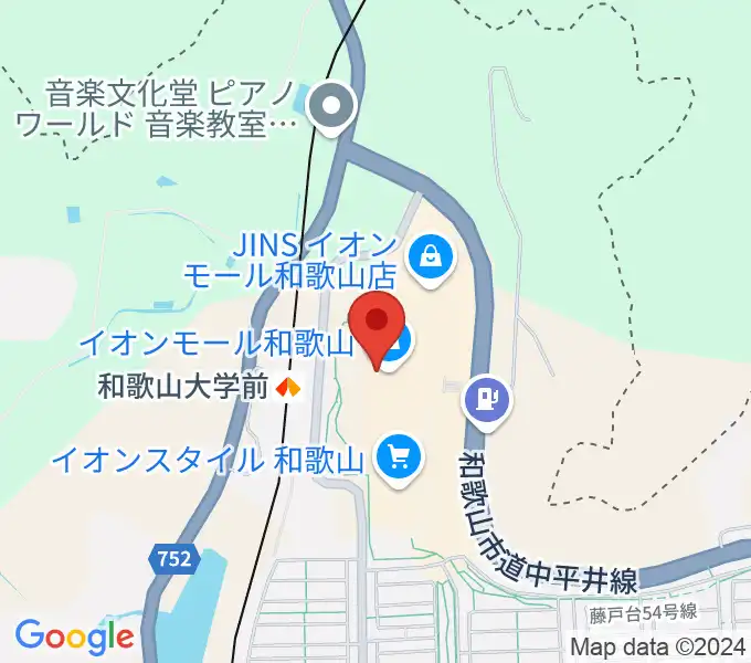 イオンシネマ和歌山の地図