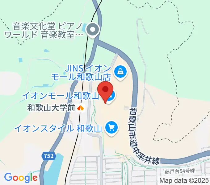 イオンシネマ和歌山の地図