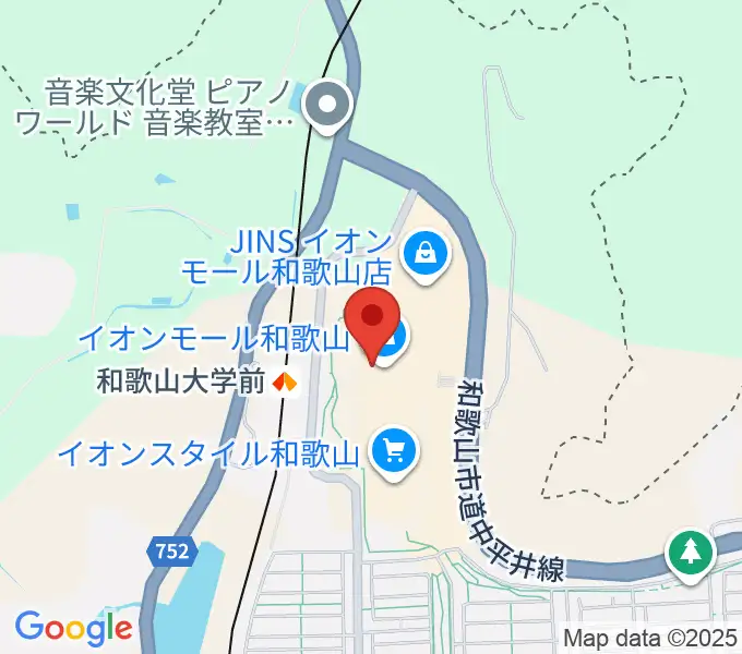 イオンシネマ和歌山の地図