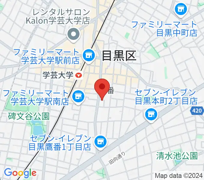 フォレストミュージックの地図