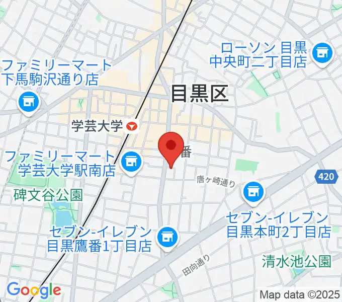 フォレストミュージックの地図