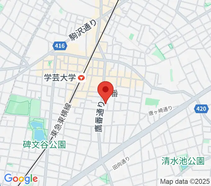 フォレストミュージックの地図