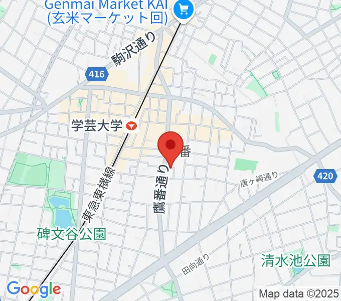 フォレストミュージックの地図