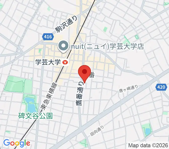 フォレストミュージックの地図