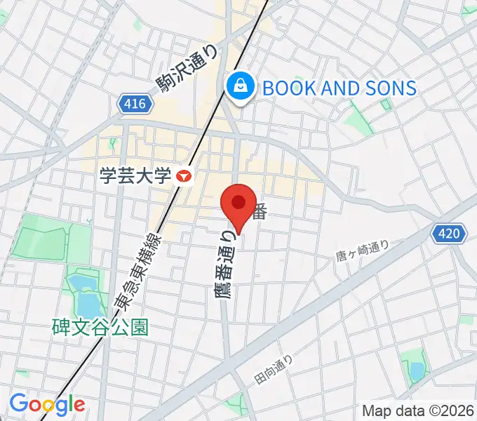 フォレストミュージックの地図