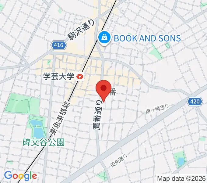 フォレストミュージックの地図