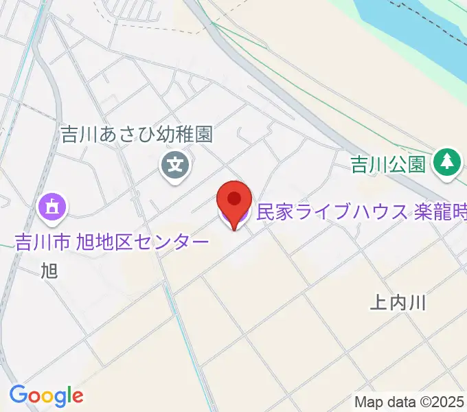 民家ライブハウス楽龍時の地図