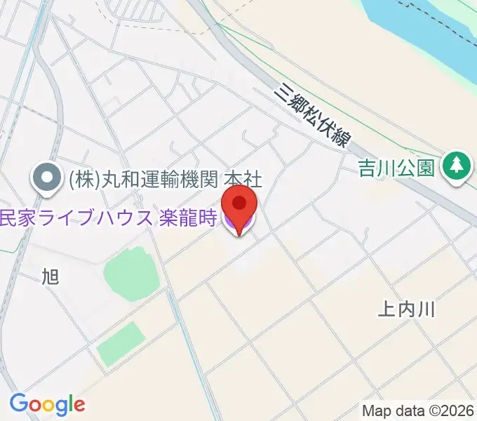 民家ライブハウス楽龍時の地図