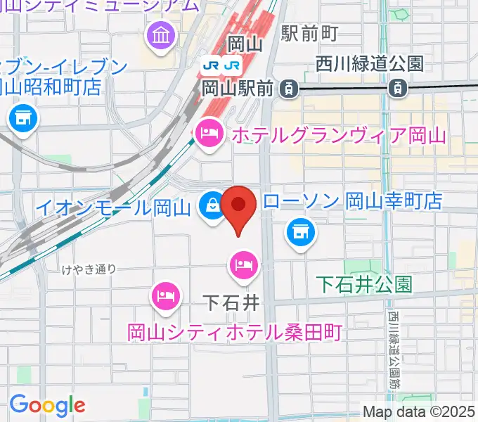 イオンシネマ岡山の地図
