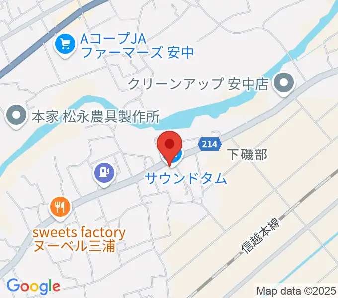 サウンドタムの地図