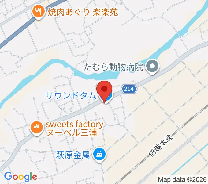 サウンドタムの地図