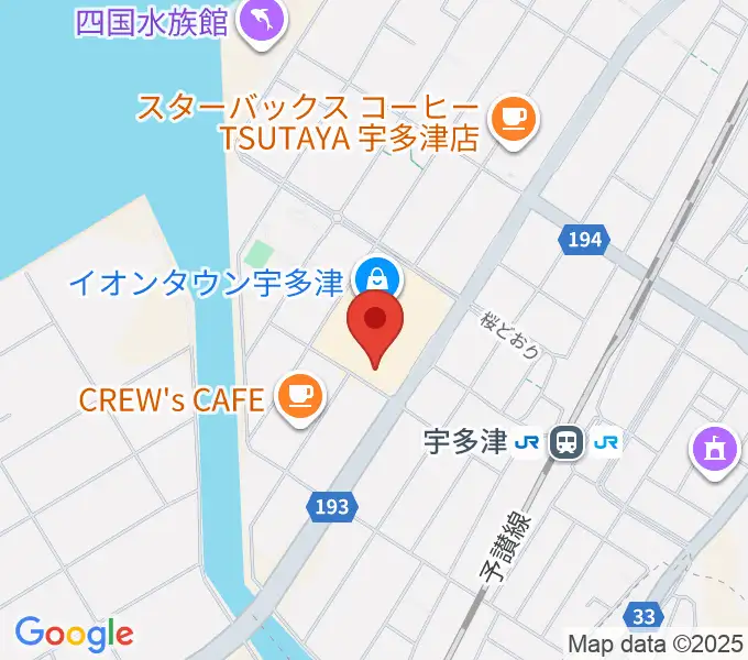 イオンシネマ宇多津の地図