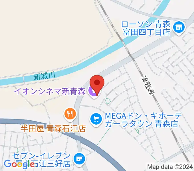 青森コロナワールドの地図