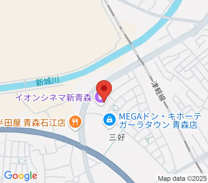 青森コロナワールドの地図