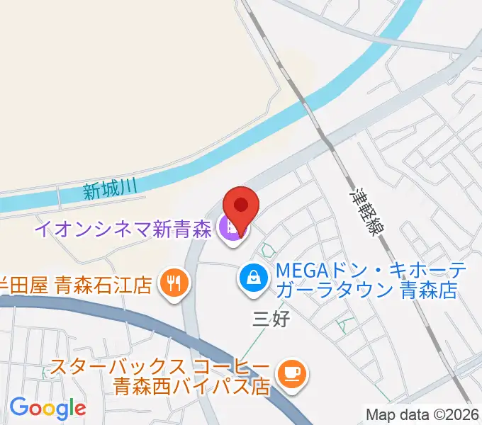 青森コロナワールドの地図