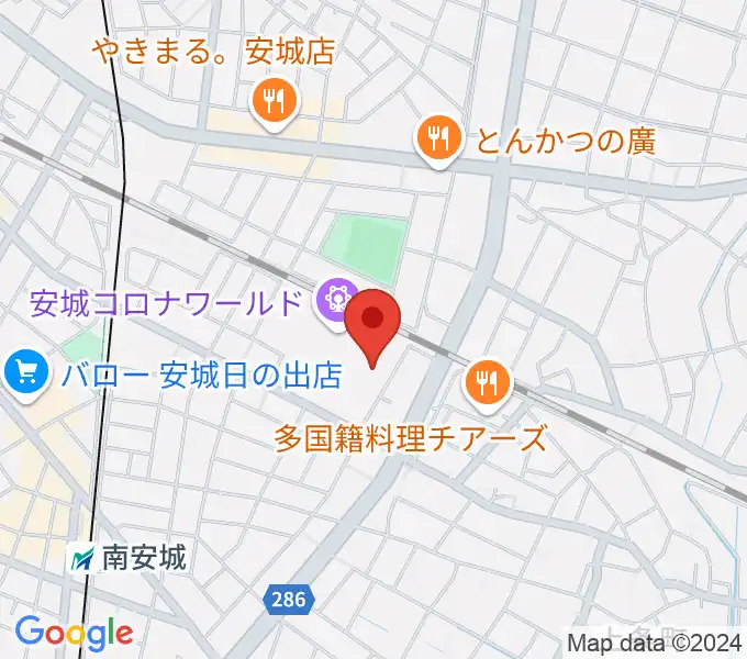 シネマワールド安城の地図