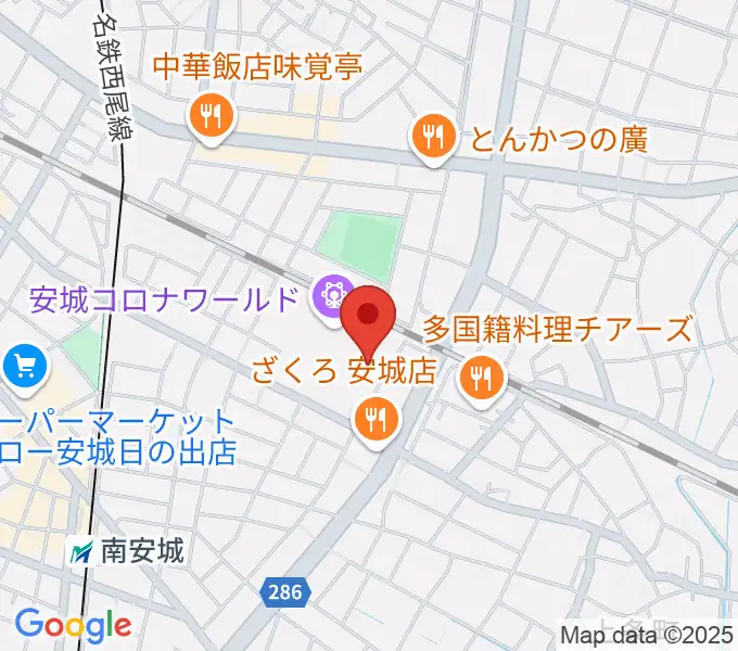シネマワールド安城の地図