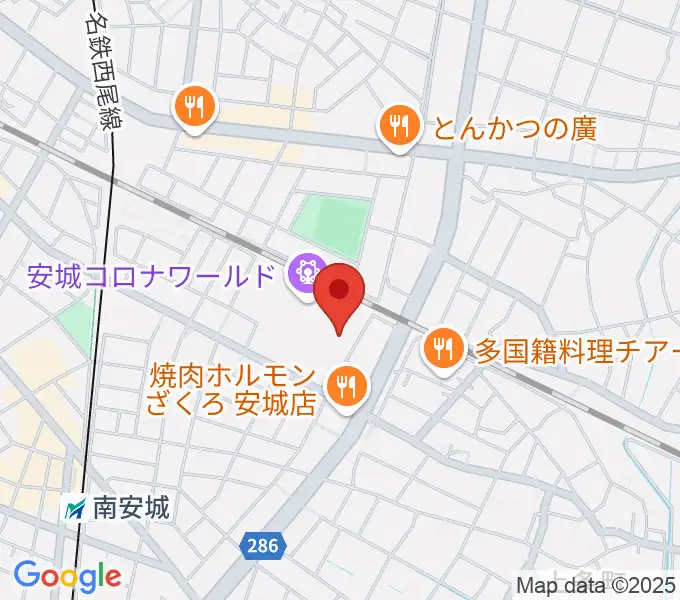シネマワールド安城の地図