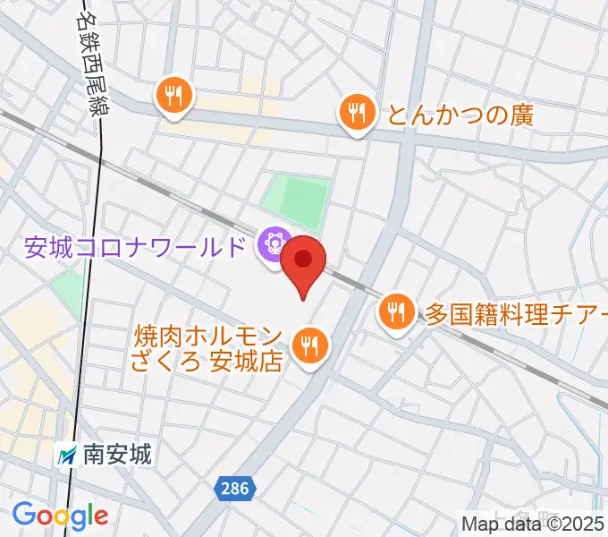 シネマワールド安城の地図