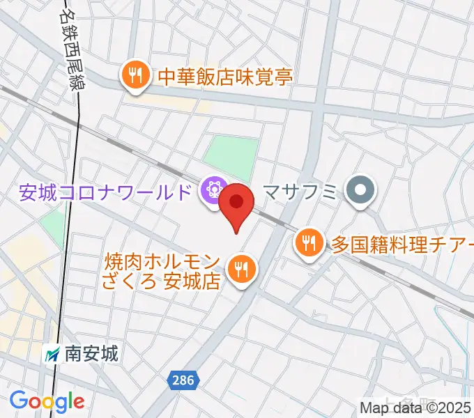 シネマワールド安城の地図