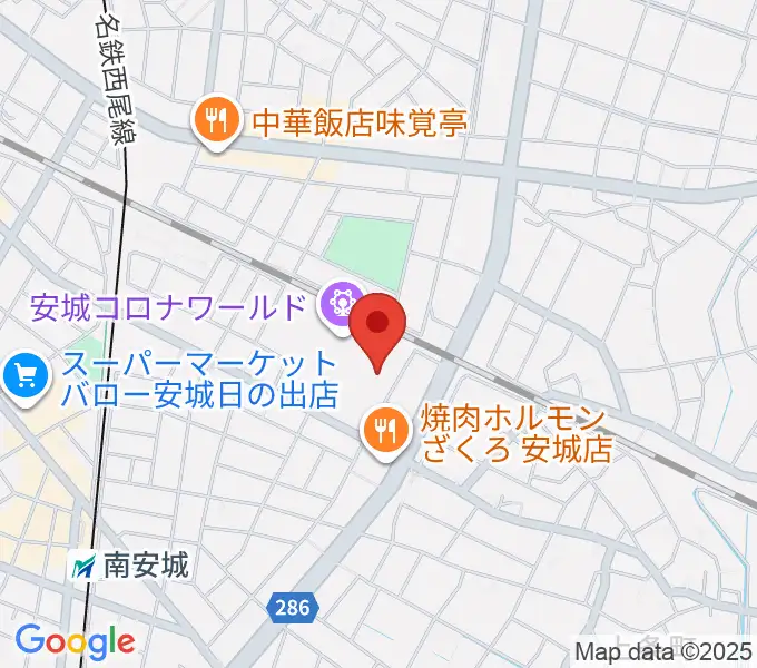 シネマワールド安城の地図