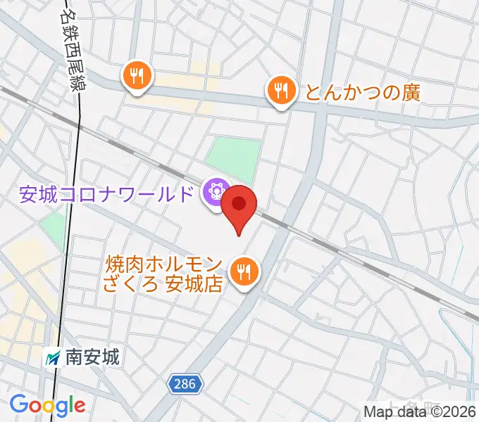 シネマワールド安城の地図