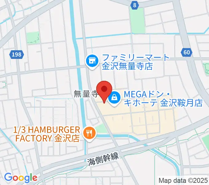 シネマワールド金沢の地図